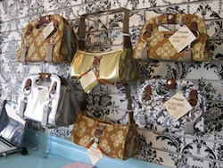 Our bags in a store