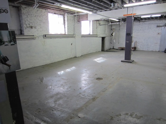 Our first raw commercial space